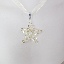 Pendant 40cm - Lyra-Yellow Organza - Pendant 40cm - Laiton argenté